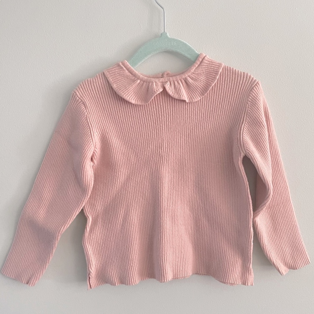 Zara kid ribbed sweater top